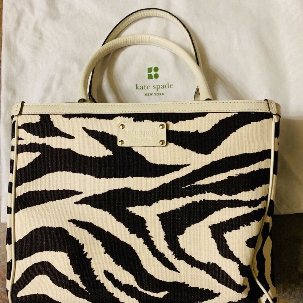 Kate Spade 10th Birthday Quinn Zebra Brown Bag